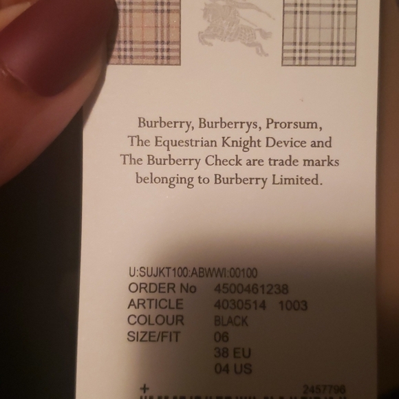 Burberry Women's Single Button Blazer Jacket - Picture 14 of 14